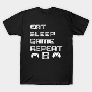 Eat Sleep Game Repeat T-Shirt